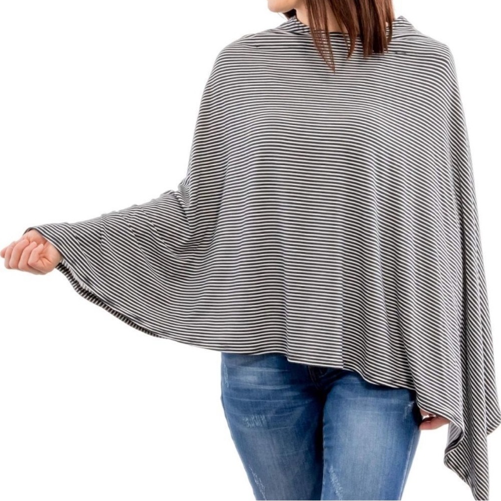 Wee Sprout Striped Nursing Cover